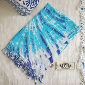 Long Sarong light blue to dark blues NWT